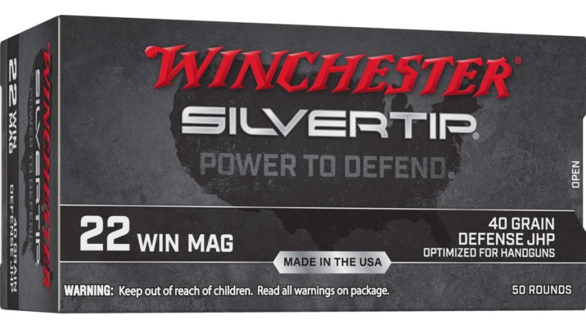 Winchester .22 Winchester Magnum Rimfire 40 Grain Jacketed Hollow-Point Rimfire Ammunition, 50 Rounds, W22MST