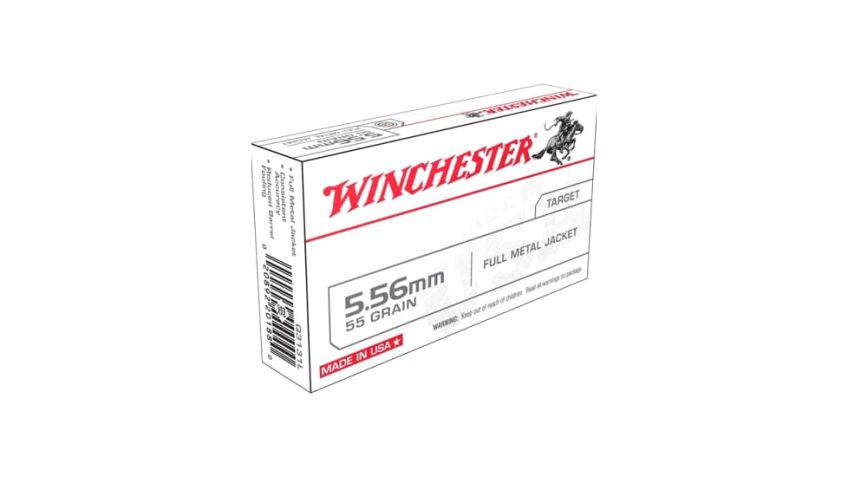 Winchester Lake City M193 Rifle Ammo 5.56mm 55gr FMJ 3240 fps 1000/ct case, WM193KC