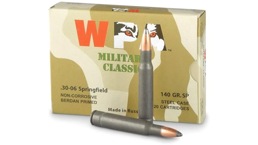 Wolf Ammo WPA Military Classic Rifle Ammo .30-06 Sprg 140 gr SP – 20/box, MC30-06SP140