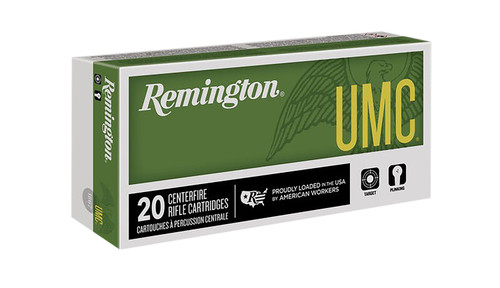 Remington UMC .224 Valkyrie 75 Grain Full Metal Jacket Brass Cased Centerfire Rifle Ammo, 20 Rounds, 21203