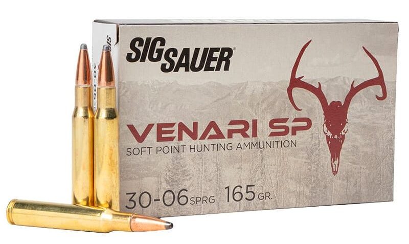 Sig Sauer Ammo .30-06 Sprg 165gr Venari Soft Point 20/Box V3006SP165-20