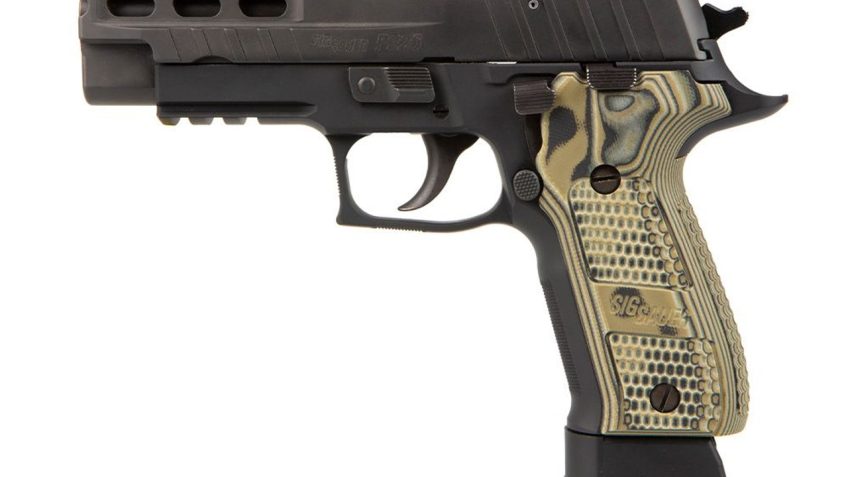 Sig Sauer P226 PRO-CUT 9mm DA/SA 4.4″ Bbl Optic Ready Pistol w/G10 G-Mascus Grips, XRAY3, (1) 15rd & (2) 20rd Steel Mags E26R-9-BXR3-PRO-R2