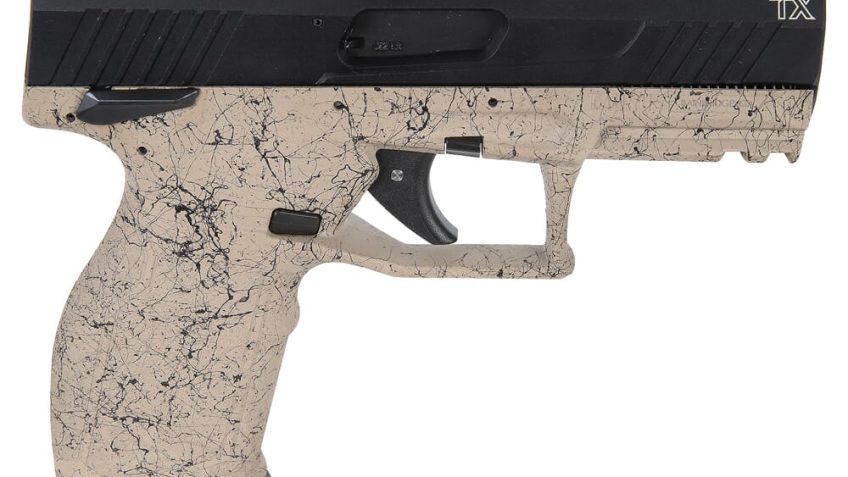 Taurus TX22 .22 LR 4″ Bbl FDE Splat/Black Pistol w/(2) 10rd Mags 1-TX22141SP3-10