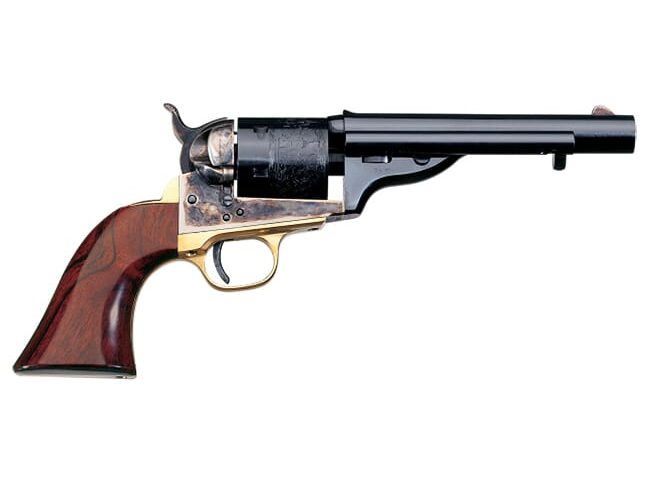 Uberti 1871 Navy Open-Top .45 Colt 5.5″ Bbl C/H Frame Brass B/S & T/G Open-Top EM 6rd Revolver 341356