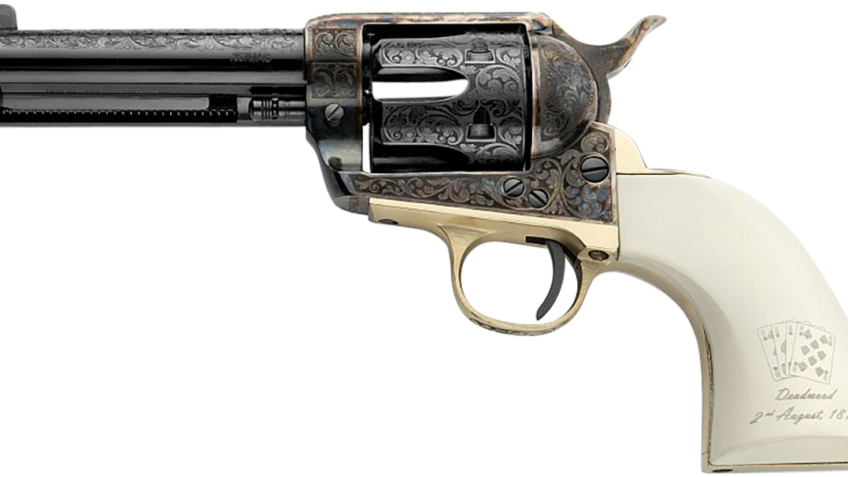 Pietta (emf Company Inc) Great Western Ii, 357 Magnum 4.75" 6rd Blued/White