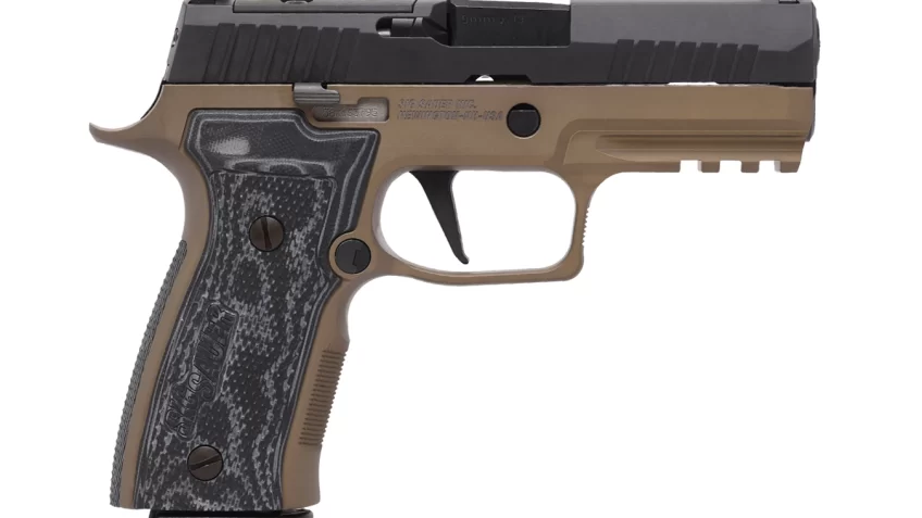 SIG SAUER P320 AXG 9MM 3.9" BARREL 17-ROUNDS CARRY TWO-TONE FLAT DARK EARTH/BLACK