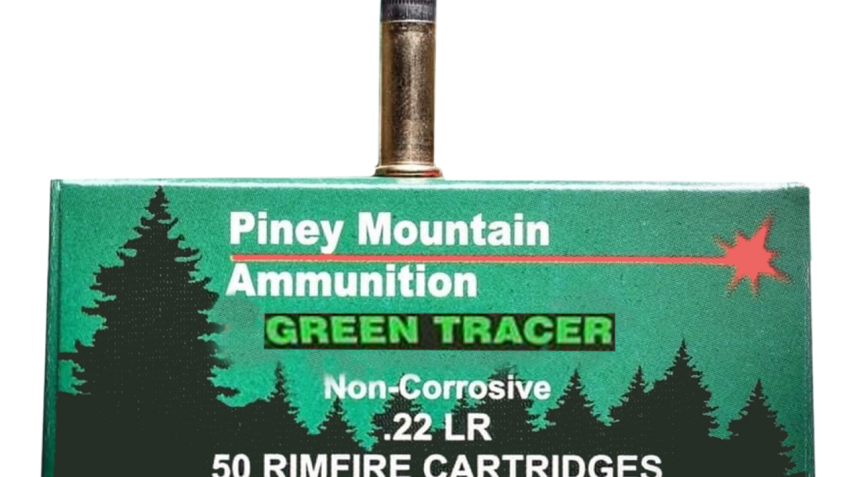 Piney Mountain Ammunition PMSN22LRG Green Tracer Non Corrosive 22 LR 40 Gr Lead