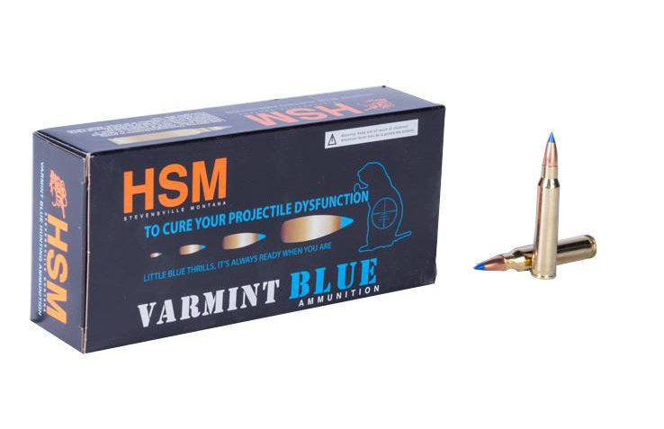 HSM Varmint Blue .223 Remington 55 Grain BlitzKing Centerfire Rifle Ammo