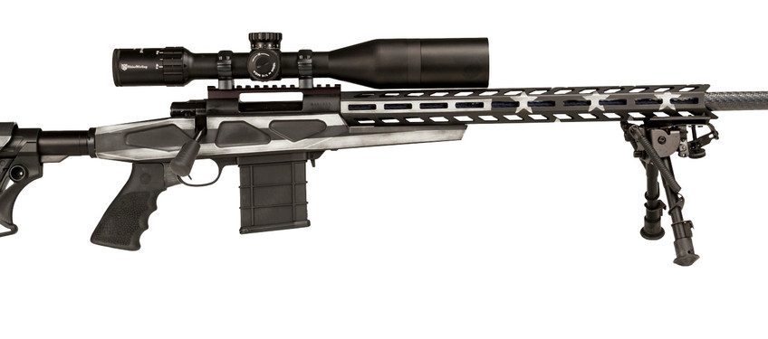 Howa APC M1500 w/Scope USA Flag Gray Cerakote Bolt Action Rifle – 6.5 Creedmoor – 24in