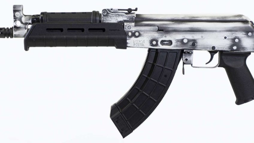 Century Arms VSKA Distressed White 7.62 X 39 16.5″ Barrel 30-Rounds