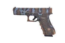 Glock 17 9mm Luger 4.48in Blue Tiger Stripe Cerakote Pistol – 17+1 Rounds