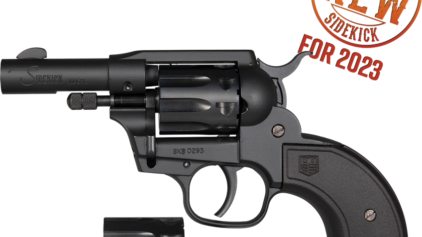 Diamondback Firearms Sidekick Birdshead .22LR/.22 WMR Revolver 3" 9rds, Black Cerakote – DB0600A001