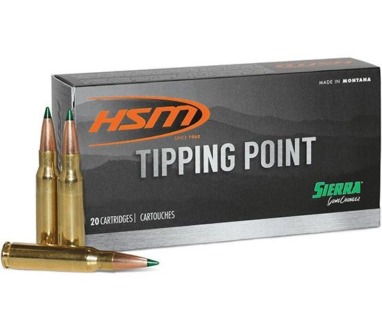 HSM Tipping Point 6.5 Creedmoor 140gr JSP Rifle Ammo – 20 Rounds