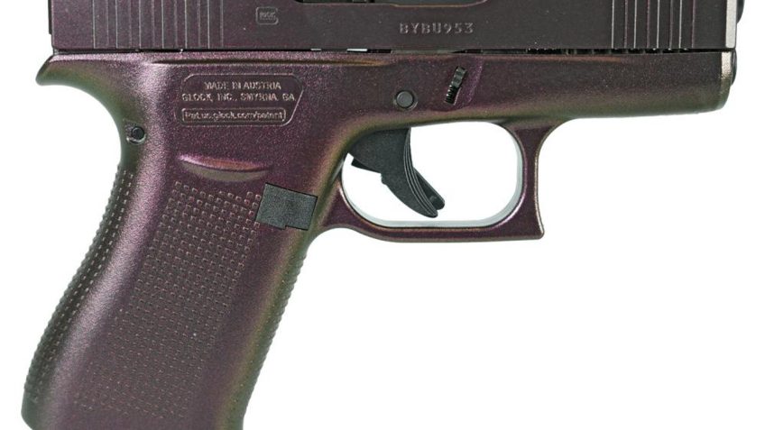 Glock 43X Custom “Shimmering Razorback” 9mm 3.41″ Barrel 10-Rounds