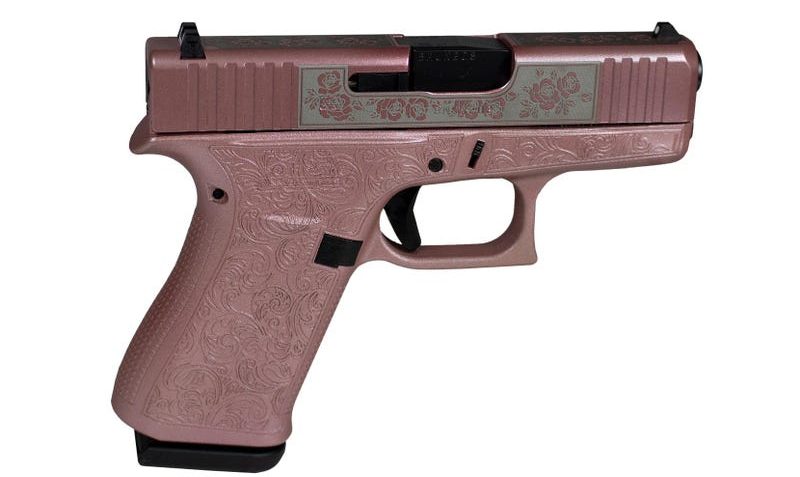 GLOCK G43X PINK GLOCK AND ROSES