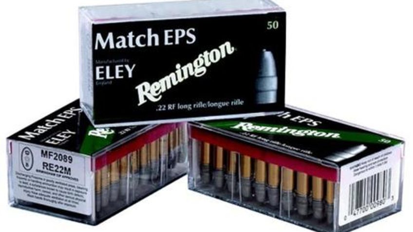Remington Eley Match Eps 22Lr 40Gr Lfn 50/100 047700009803