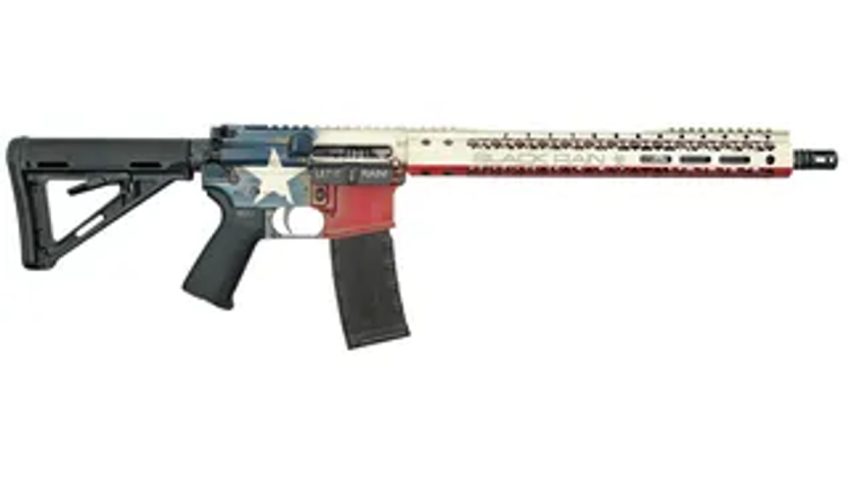 Black Rain Spec15 Fusion 5.56 Patriot Texas Flag Semi Automatic Rifle AR-15