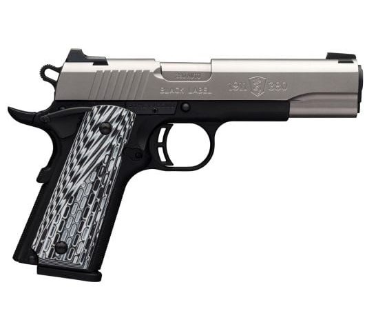 Browning 1911-380 Blk Label Pro SS 380Acp 3.58 051928492
