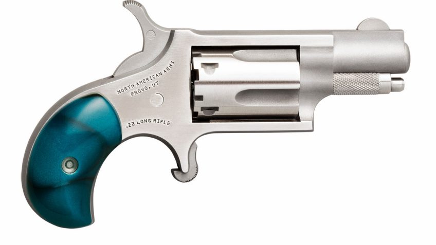 Naa Mini Revolver .22Lr 5Rd Capacity 1-1/8" Barrel W/ Turquoise Grip NAA22LRGPTQ