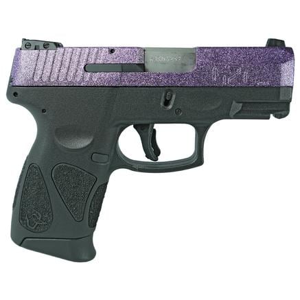 Taurus Exclusive G2c "Purple Sparkle" Handgun 9Mm Luger 12Rd Magazine 3.2" Barrel Black Slide/Grip 1G2C93112SP