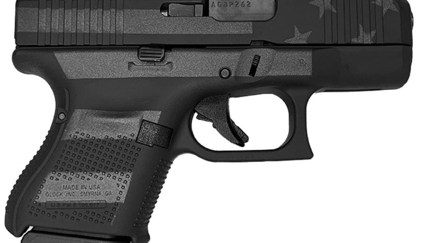 Glock Glock Glock 26 Gen 5, 9Mm, 3.43" Barrel, Black Stealth Flag, (3) 10-Rd, US Made, Ivs Exclusive UA265S204-STEALTH
