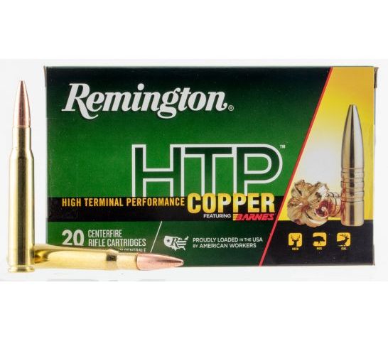 Remington Ammunition Htp3006 Htp Copper  30-06 Springfield 168 GR Tsx Boat Tail 20 Bx/ 10 CS