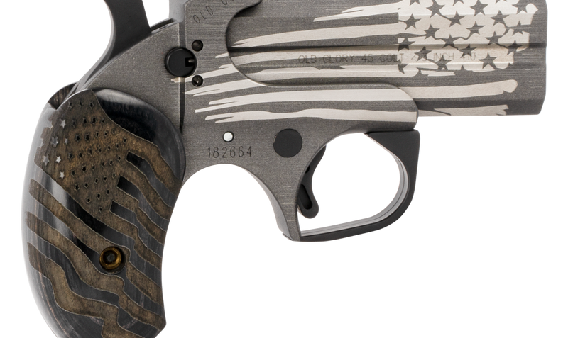Bond Arms Old Glory Handgun .45/410 2Rd Capacity 3.5" Barrel Black Grips Black Driving Holster BAOGPG