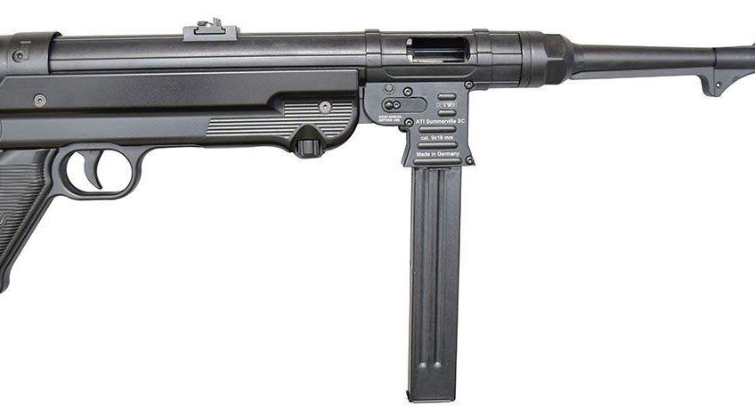Gsg Gsggergmp409x Mp40  9Mm Luger Caliber With 10.80" Barrel, 25+1 Capacity, Black Metal Finish, Black Polymer Grip Right Hand
