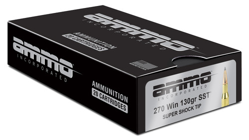 Ammo Inc 270W130ssta20d Signature Personal Defense 270 Win 130 GR Super Shock Tip (Sst) 20 Per Box/ 10 CS