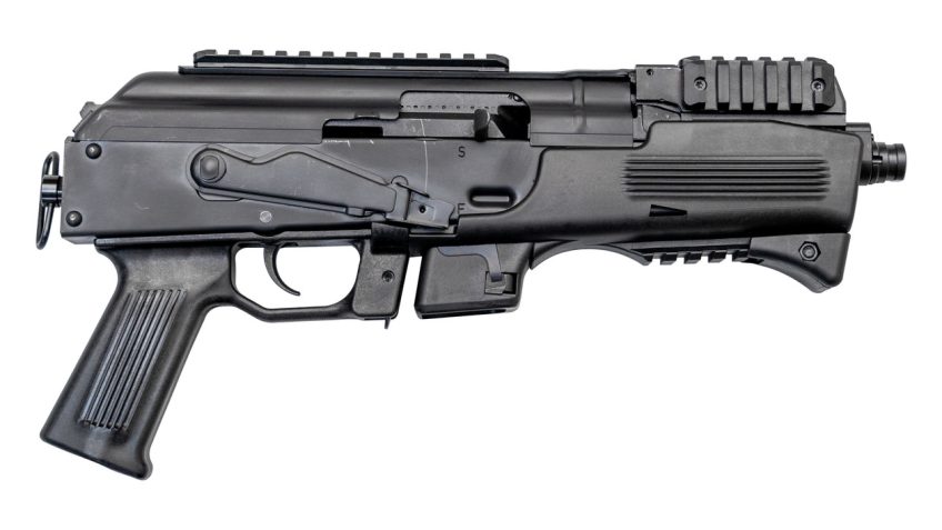 Charles Daly Charles Daly Pak-9 Pistol, 9Mm, 6.3" Flip-Up Sights, Black, Mag Adapters, (1) 10-Rd &Amp; (1) 33-Rd CF440130