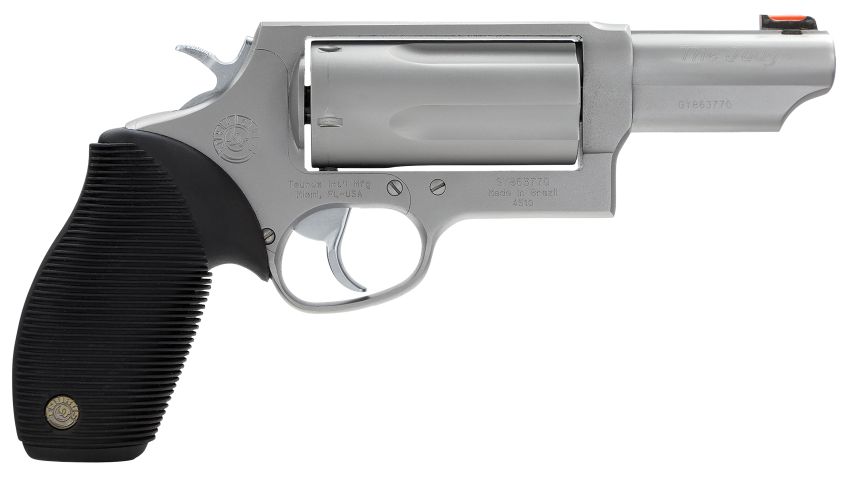 Taurus Judge Stainless Double-Action Revolver – 45 Colt (LC)/410 – 3” – 3” Chamber