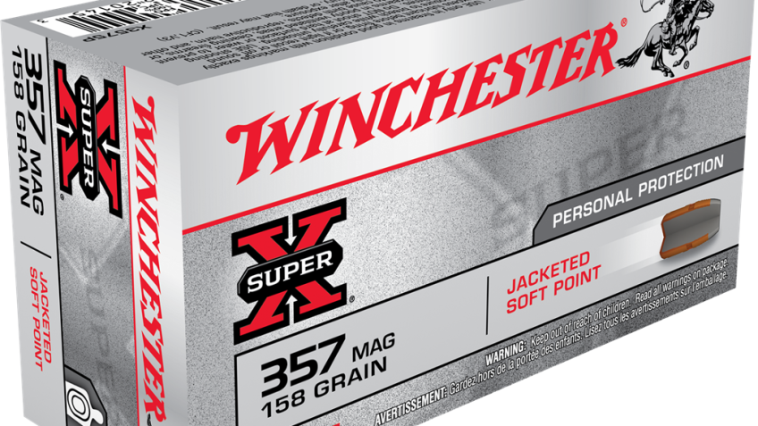Winchester Super-X Jacketed Soft Point .357 Magnum 158 Grain Handgun Ammo
