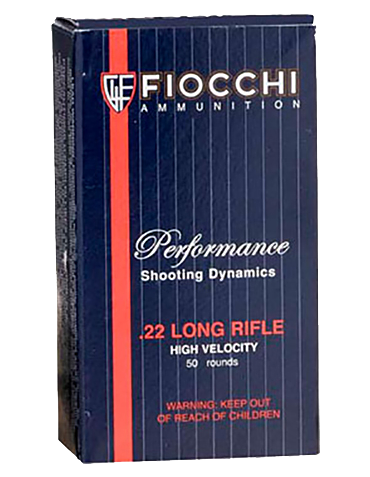 Fiocchi Shooting Dynamics .22 Long Rifle 40 Grain Copper-Plated Solid Point Rimfire Ammo