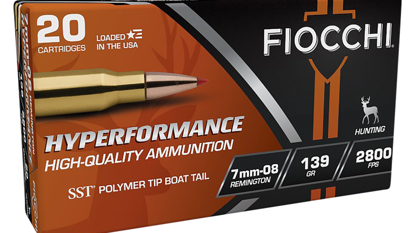 Fiocchi Shooting Dynamics 7mm-08 Remington 139 Grain Boat Tail SP Centerfire Rifle Ammo