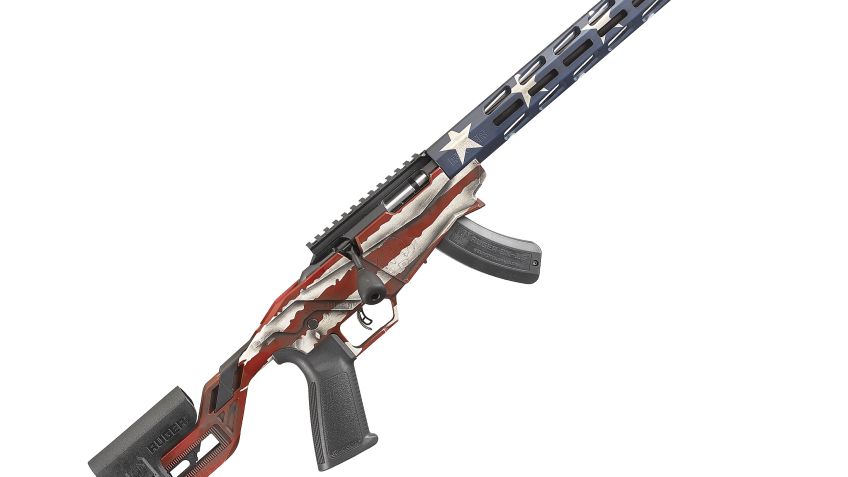 Ruger Precision American Flag Cerakote Rimfire Rifle