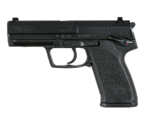 HK 81000309 USP V1 9mm Luger 4.25"(2) 10+1 Black Black Steel Slide Black Polymer Grip