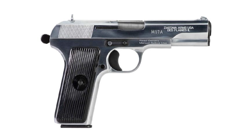 Zastava Arms M57a Pistol 7.62X25mm 9Rd Chrome/Synthetic H5762C