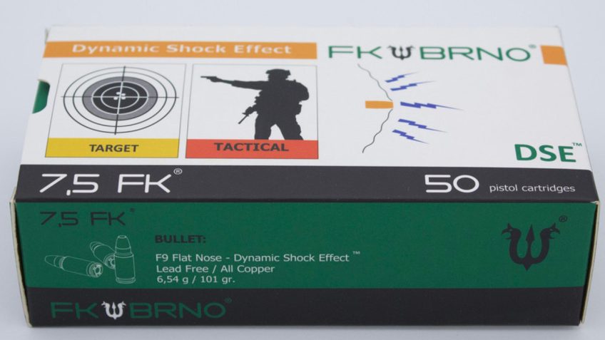 IFG FK BRNO Ammo 7.5 FK, 101gr, Solid Flat Nose, 50rd Box