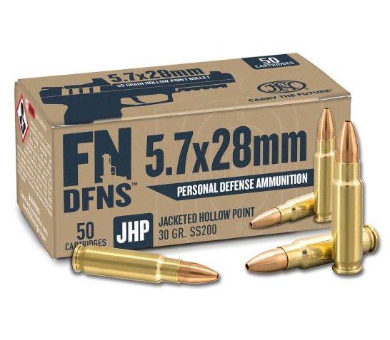 FN 10700030 Dfns  5.7X28mm 30 GR Jacket Hollow Point 50 Per Box/ 10 CS
