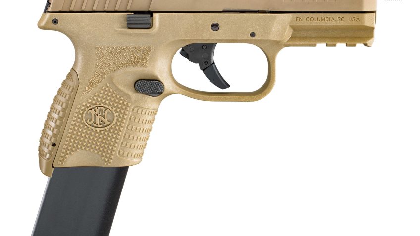 FN 509C Tactical Compact 9mm Luger 12+1/24+1 Flat Dark Earth Features Viper Red Semi Automatic Handgun