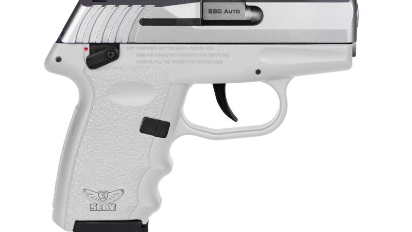 Sccy Industries Cpx-4Ttwt Cpx-4  380 Acp 10+1 2.96" White Polymer Serrated SS Slide Finger Grooved White Polymer Grip