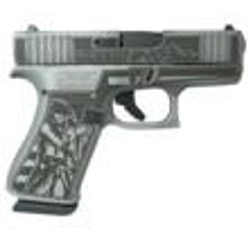 Glock 43x Custom “Liberty or Death” Grey 9mm 3.4″ Barrel 10-Rounds