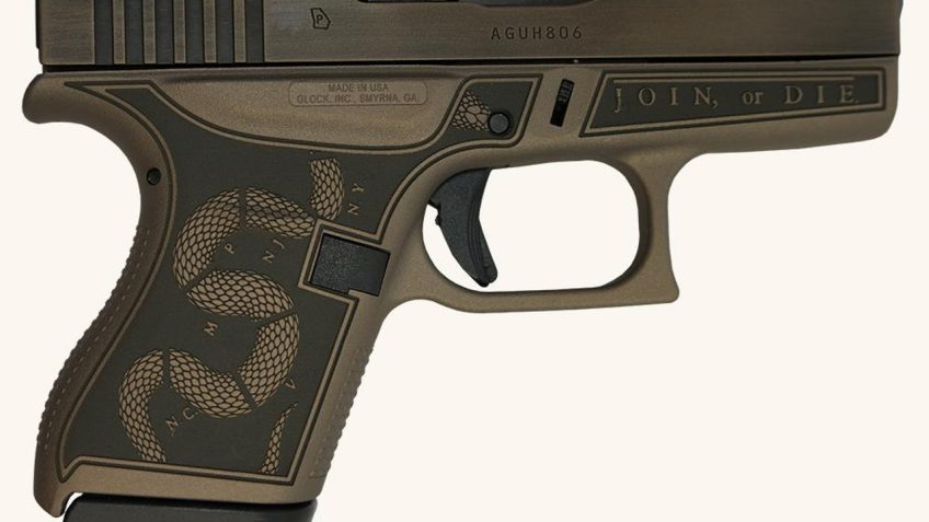 Glock 43 Custom “Revolution Colonial Brown” 9mm 3.4″ Barrel 6-Rounds