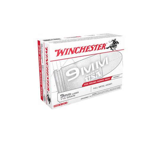 Winchester Ammo Usa, Win Usa9w     9mm        115 Fmj    200/box