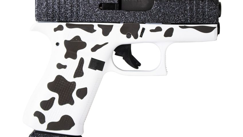 GLOCK 43X 9MM 3.41" GLITTER GUNZ TACTICAL COW