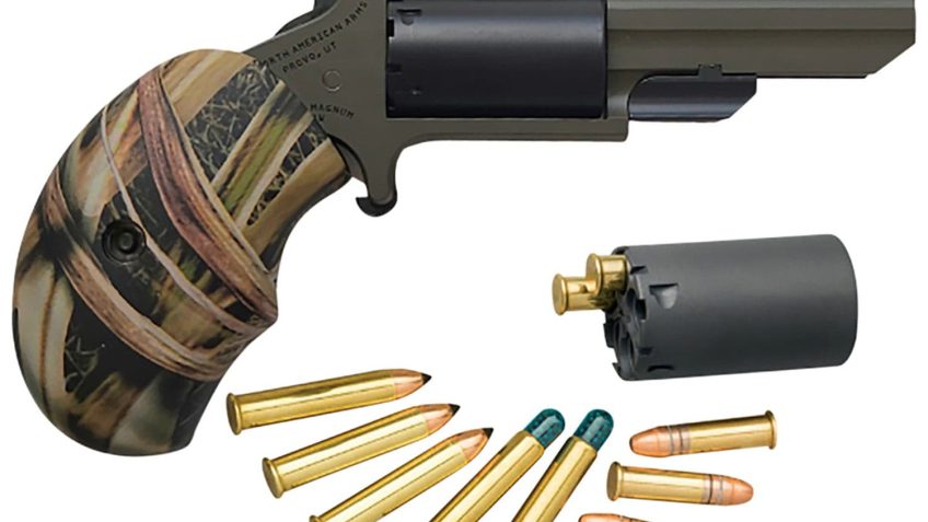North American Arms NAATGHC Huntsman 22 Mag/22 LR Mini Revolver Pistol