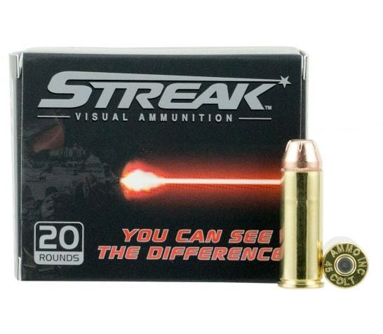 Ammo Inc Streak, Ammo 45c250jhpstrkred Streak 45c  250jhp Red 20/box
