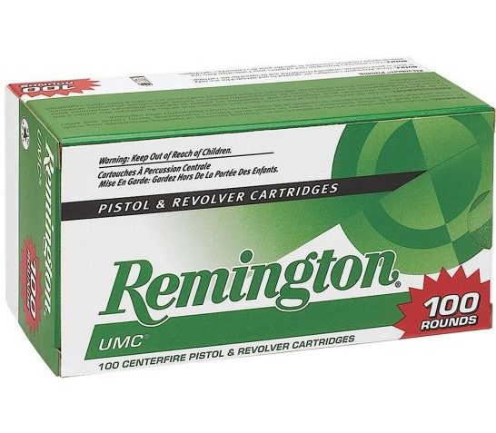 Remington UMC Handgun .40 S&W, 180gr, FMJ – 100 Rounds [MPN: 23795]