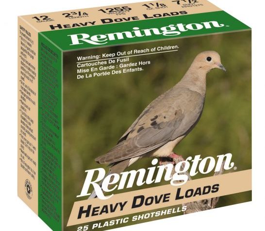 Remington Heavy Dove Load 12 GA, 2-3/4in. 1-1/8oz. #7.5 Shot – 25 Rounds [MPN: 28755] (47700508702)