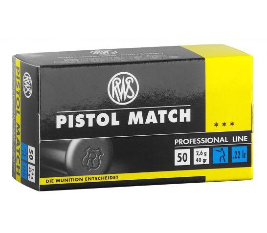 Walther Arms Pistol Match, Wal 2132443   22lr Pistol Match         50